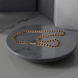 Napier Gold and Black Chain Necklace